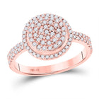 Enchanting Rose Gold Diamond Cluster Ring - Alternate view 1 from Splendid Jewellery