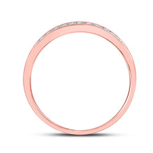 Load image into Gallery viewer, Enchanting Rose Gold Diamond Halo Wedding Ring Set - Alternate view 1 from Splendid Jewellery