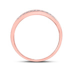 Enchanting Rose Gold Diamond Halo Wedding Ring Set - Alternate view 1 from Splendid Jewellery