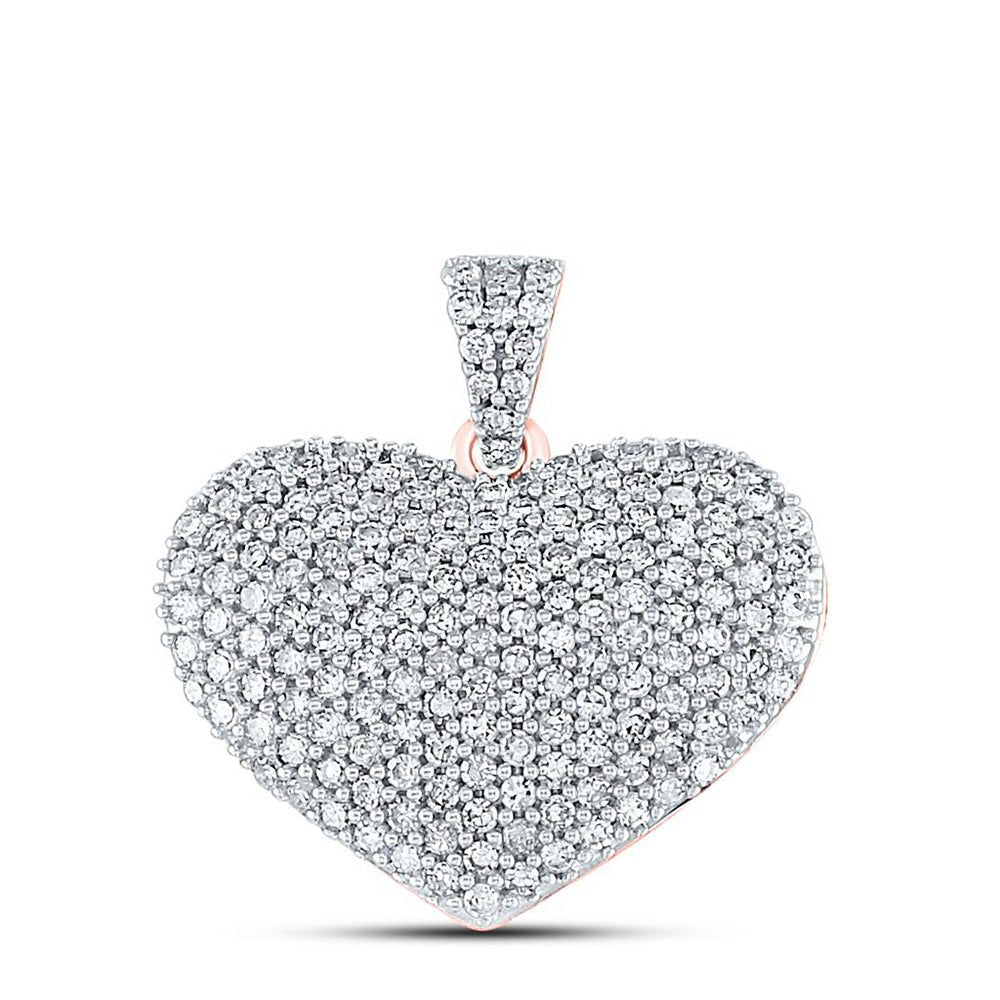 Enchanting Rose Gold Diamond Heart Pendant: A Captivating Symbol of Love and Romance - Splendid Jewellery