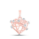 Enchanting Rose Gold Diamond Heart Pendant: A Dazzling Symbol of Love - Splendid Jewellery