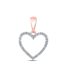 Load image into Gallery viewer, Enchanting Rose Gold Diamond Heart Pendant: A Symbol of Eternal Love - Splendid Jewellery