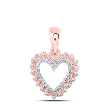 Load image into Gallery viewer, Enchanting Rose Gold Diamond Heart Pendant - A Symbol of Love and Elegance - Splendid Jewellery