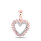 Enchanting Rose Gold Diamond Heart Pendant - A Symbol of Love and Elegance - Splendid Jewellery