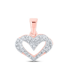 Load image into Gallery viewer, Enchanting Rose Gold Diamond Heart Pendant: A Symbol of Love and Elegance - Splendid Jewellery
