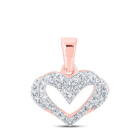Enchanting Rose Gold Diamond Heart Pendant: A Symbol of Love and Elegance - Splendid Jewellery
