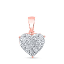 Load image into Gallery viewer, Enchanting Rose Gold Diamond Heart Pendant - A Symbol of Love and Romance - Splendid Jewellery