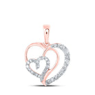 Enchanting Rose Gold Diamond Heart Pendant: A Timeless Symbol of Love and Romance - Splendid Jewellery