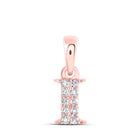Enchanting Rose Gold Diamond Initial Pendant - Splendid Jewellery
