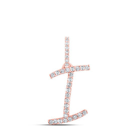 Enchanting Rose Gold Diamond Initial Pendant - Splendid Jewellery