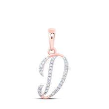 Load image into Gallery viewer, Enchanting Rose Gold Diamond Initial Pendant: A Captivating Expression of Individuality - Splendid Jewellery