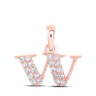 Enchanting Rose Gold Diamond Initial Pendant: A Personalized Symbol of Love and Elegance - Splendid Jewellery