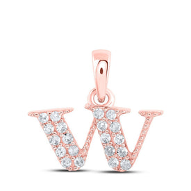Enchanting Rose Gold Diamond Initial Pendant: A Personalized Symbol of Love and Elegance - Splendid Jewellery