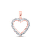 Enchanting Rose Gold Diamond Love Pendant - Splendid Jewellery
