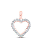 Enchanting Rose Gold Diamond Love Pendant - Splendid Jewellery