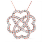 Enchanting Rose Gold Diamond Love Pendant - Splendid Jewellery