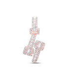 Enchanting Rose Gold Diamond Square Cuff Pendant - Splendid Jewellery