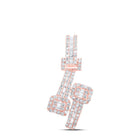Enchanting Rose Gold Diamond Square Cuff Pendant - Splendid Jewellery