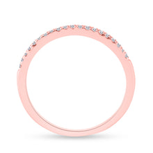 Load image into Gallery viewer, Enchanting Rose Gold Diamond Wedding Ring Set Top View from Splendid Jewellery