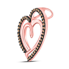 Load image into Gallery viewer, Enchanting Rose Gold Double Heart Diamond Pendant - Splendid Jewellery