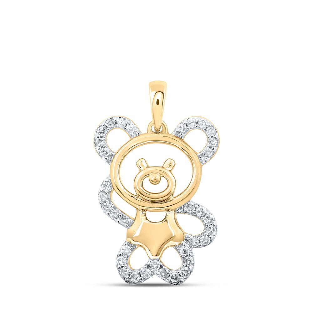 Enchanting Teddy Bear Diamond Pendant - Splendid Jewellery