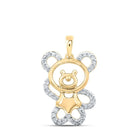 Enchanting Teddy Bear Diamond Pendant - Splendid Jewellery
