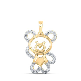 Enchanting Teddy Bear Diamond Pendant - Splendid Jewellery