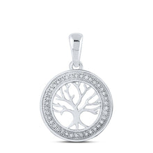 Load image into Gallery viewer, Enchanting Tree of Life Diamond Circle Pendant - Splendid Jewellery