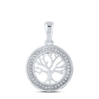 Enchanting Tree of Life Diamond Circle Pendant - Splendid Jewellery