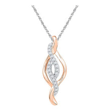 Load image into Gallery viewer, Enchanting Two - Tone Gold Diamond Pendant - Splendid Jewellery