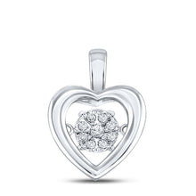 Load image into Gallery viewer, Enchanting White Gold Diamond Heart Pendant - A Moving Symbol of Love and Romance - Splendid Jewellery
