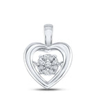 Enchanting White Gold Diamond Heart Pendant - A Moving Symbol of Love and Romance - Splendid Jewellery