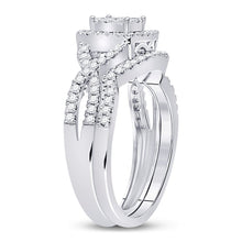 Load image into Gallery viewer, Eternal Brilliance 10kt White Gold Diamond Bridal Wedding Ring Band Set - Splendid Jewellery