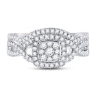 Eternal Brilliance 10kt White Gold Diamond Bridal Wedding Ring Band Set - Alternate view 4 from Splendid Jewellery