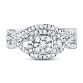 Eternal Brilliance 10kt White Gold Diamond Bridal Wedding Ring Band Set - Alternate view 4 from Splendid Jewellery