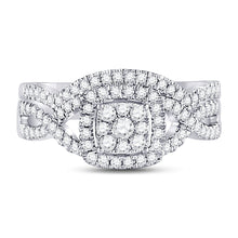 Load image into Gallery viewer, Eternal Brilliance 10kt White Gold Diamond Bridal Wedding Ring Band Set - Splendid Jewellery