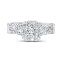 Load image into Gallery viewer, Eternal Brilliance 10kt White Gold Diamond Halo Bridal Wedding Ring Set - Splendid Jewellery