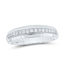 Load image into Gallery viewer, Eternal Brilliance 10kt White Gold His Hers Round Diamond Square Matching Wedding Set - Splendid Jewellery