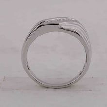 Load image into Gallery viewer, Eternal Brilliance: 10kt White Gold Men's Round Diamond Wedding Band Ring 1/3 Cttw - A Timeless Treasure for Your Special Day - Splendid Jewellery
