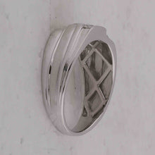Load image into Gallery viewer, Eternal Brilliance: 10kt White Gold Men&#39;s Round Diamond Wedding Band Ring 1/3 Cttw - A Timeless Treasure for Your Special Day Side View from Splendid Jewellery