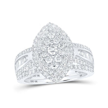 Load image into Gallery viewer, Eternal Brilliance | 10kt White Gold Oval Diamond Bridal Wedding Ring Band Set 1 - 1/4 Cttw - Splendid Jewellery