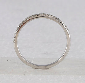 Eternal Brilliance: 10kt White Gold Round Diamond Bridal Wedding Ring Band Set 1 Cttw - Alternate view 1 from Splendid Jewellery