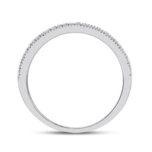 Load image into Gallery viewer, Eternal Brilliance 10kt White Gold Round Diamond Oval Bridal Wedding Ring Band Set - Alternate view 2 from Splendid Jewellery