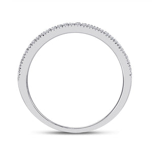 Eternal Brilliance 10kt White Gold Round Diamond Oval Bridal Wedding Ring Band Set - Splendid Jewellery