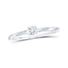 Eternal Brilliance 10kt White Gold Round Diamond Solitaire Ring - Splendid Jewellery