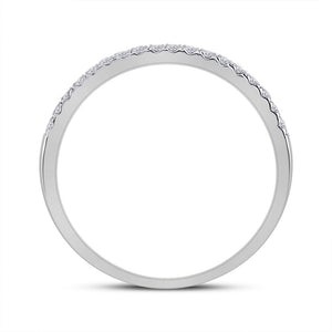 Eternal Brilliance: 10kt White Gold Round Diamond Square Halo Bridal Wedding Ring Band Set - Splendid Jewellery