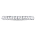 Eternal Brilliance: 10kt White Gold Womens Round Diamond Eternity Wedding Band 1/2 Cttw - Splendid Jewellery