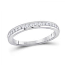 Eternal Brilliance: 14kt White Gold Diamond Wedding Band - Splendid Jewellery