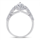Eternal Brilliance | 14kt White Gold Oval Diamond Bridal Wedding Ring Band Set 2 Cttw - Splendid Jewellery