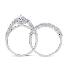 Load image into Gallery viewer, Eternal Brilliance | 14kt White Gold Oval Diamond Bridal Wedding Ring Band Set 2 Cttw - Splendid Jewellery